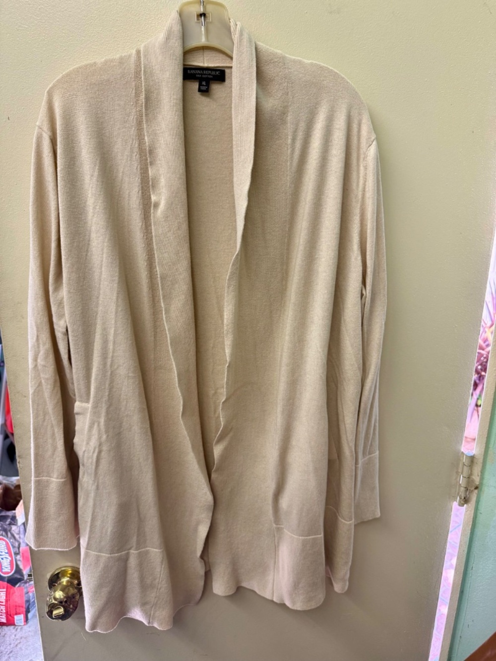 Banana Republic Ivory Cardigan Sweater